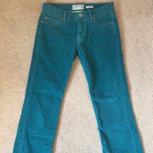 Old Navy Turquoise Corduroy Pants Size 2